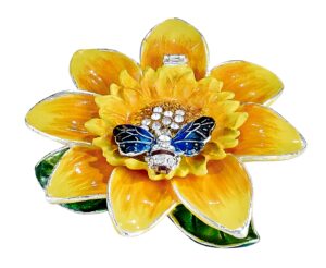 Sunflower Trinket Box