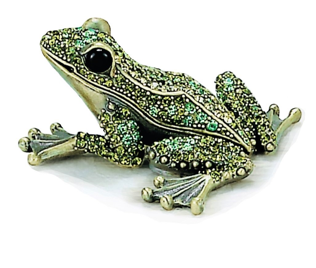 Peridot Frog Trinket Box