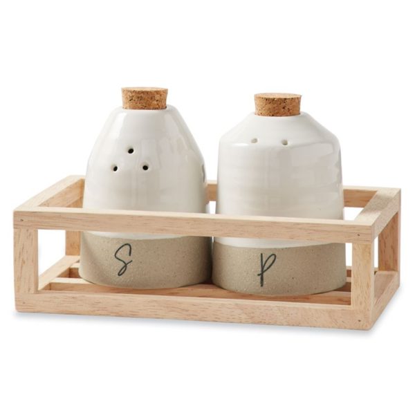 Mud Pie Salt & Pepper Shaker Crate Set