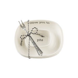 Mud Pie Olive You Bowl Set