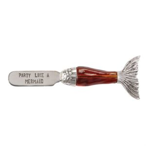 Mud Pie Party Like A Mermaid Coral Glass Spreader