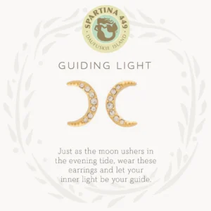 Sea La Vie Stud Earrings Guiding Light/Crescent - Gold