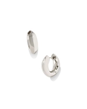 Mikki Huggie Earrings - Silver
