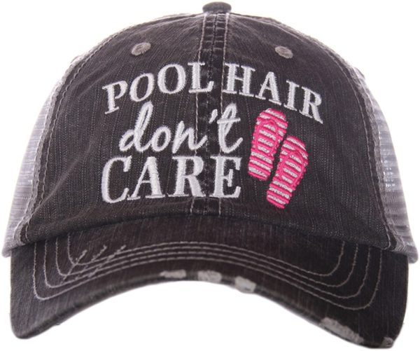 Pool Hair Don't Care Baseball Hat