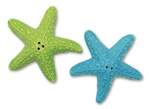 Novelty Salt & Pepper Set - Coastal Color Starfish