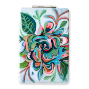 FLOWY FLOWER COMPACT MIRROR