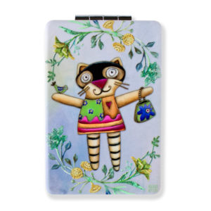 KITTY PURSE COMPACT MIRROR