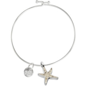 starfish bangle bracelet handmade in the USA by dune jewelry