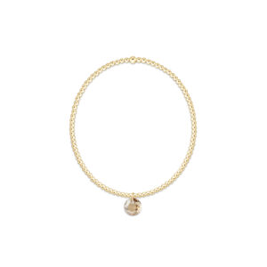 Reflection Bracelet - Gold 2mm Small Charm November