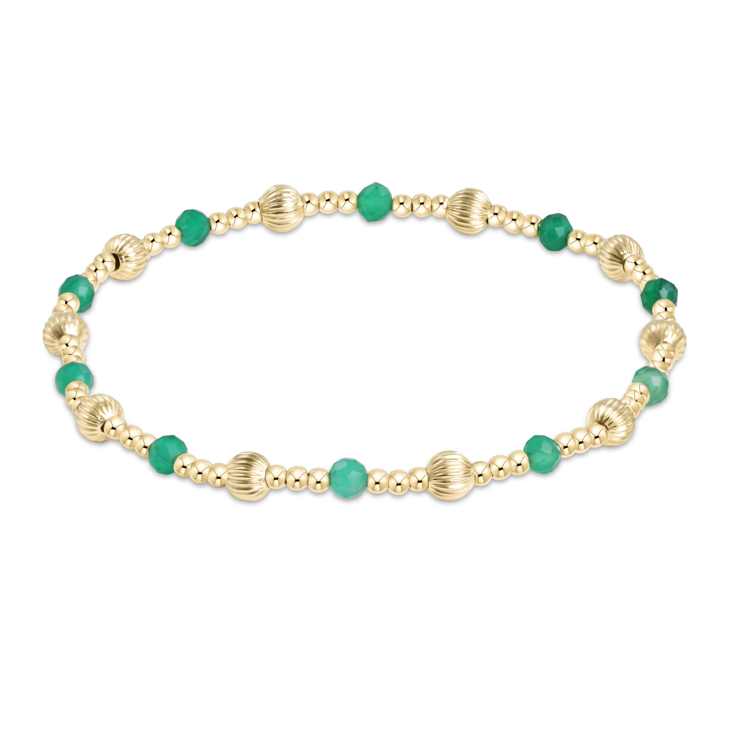 EXTENDS-CLASSIC SINCERITY PATTERN 4MM BEAD BRACELET main image 0