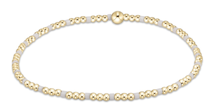 Egirl Hope Sincerity 2mm Bracelet - White