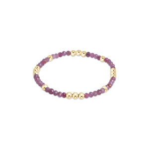 Worthy 3mm Bracelet - Ruby