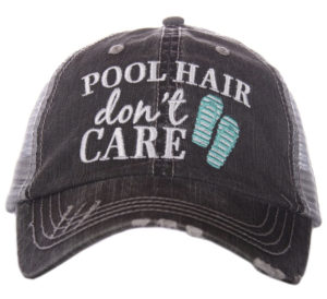 Pool Hair Don't Care Baseball Hat