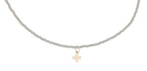 15" Choker Hope - Signature Cross Gold Charm
