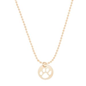 16" Necklace Gold - Paw Print