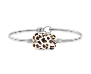 Dylan Bangle Bracelet in Leopard
