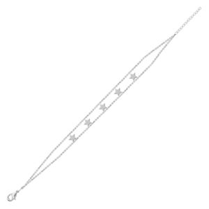 5 STAR SYMBOLS EMPOWERED BRACELET - WHITE EB19W