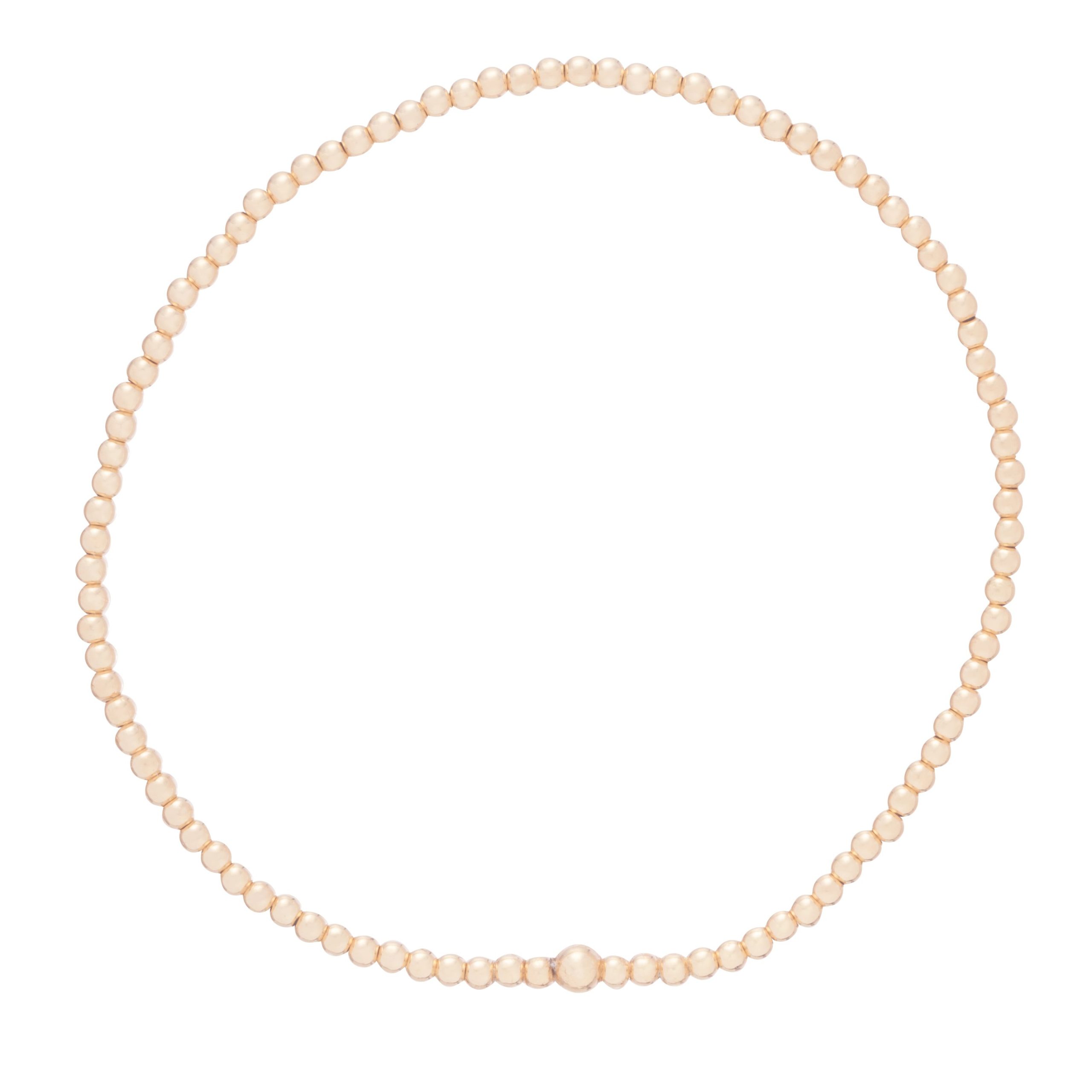 Classic 2mm Bead Bracelet - Sterling main image 1