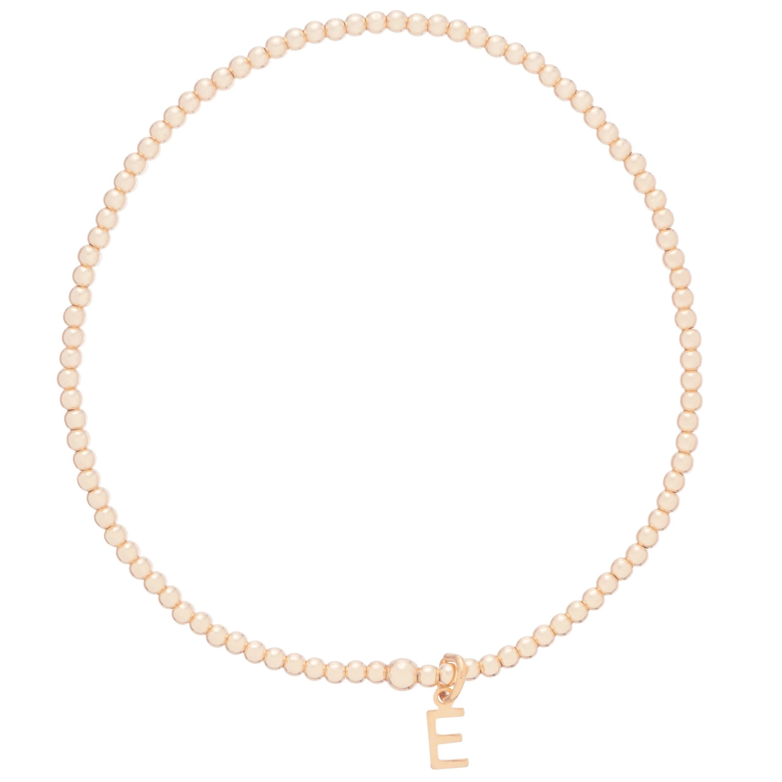 S RESPECT GOLD CHARM BRACELET