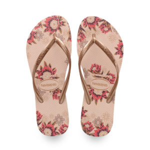 WOMEN'S SLIM ORGANIC FLIP FLOPS BALLET ROSE