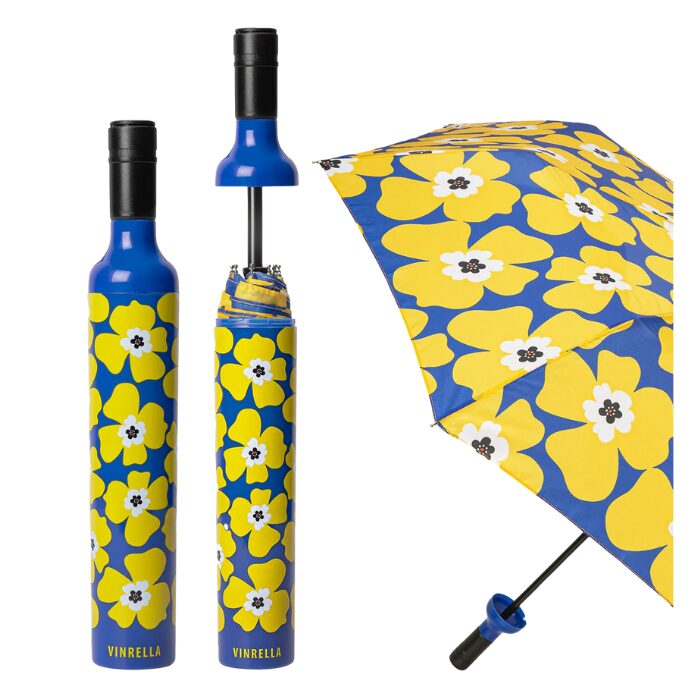 Nikki on Blue Bottle Umbrella