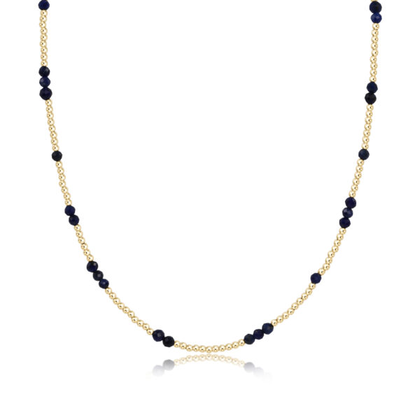 15" Choker Hope Unwritten Gemstone - Faceted Onyx