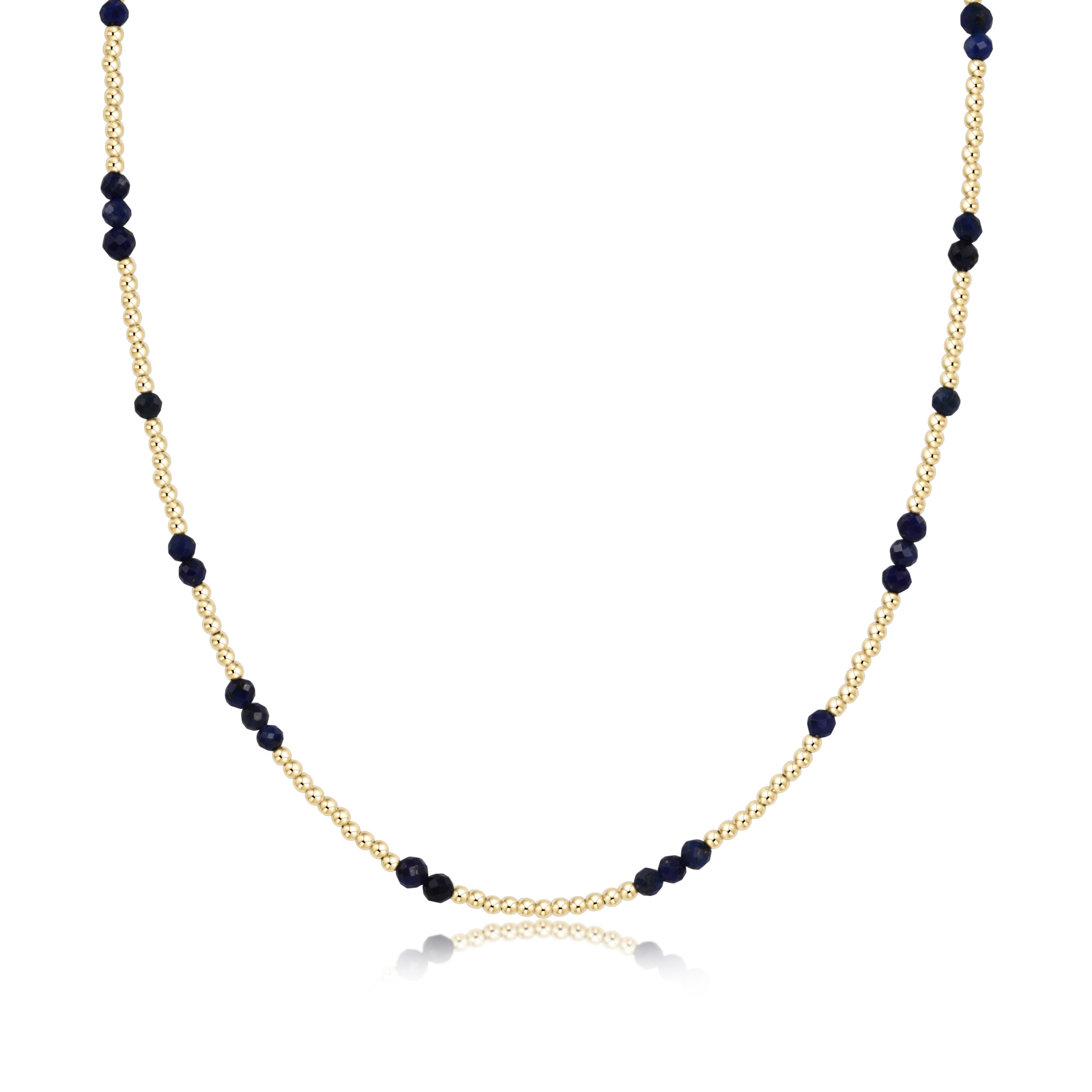 15" Choker Hope Unwritten Gemstone - Faceted Onyx