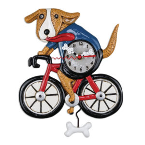 BICYCLE DOG PENDULUM CLOCK