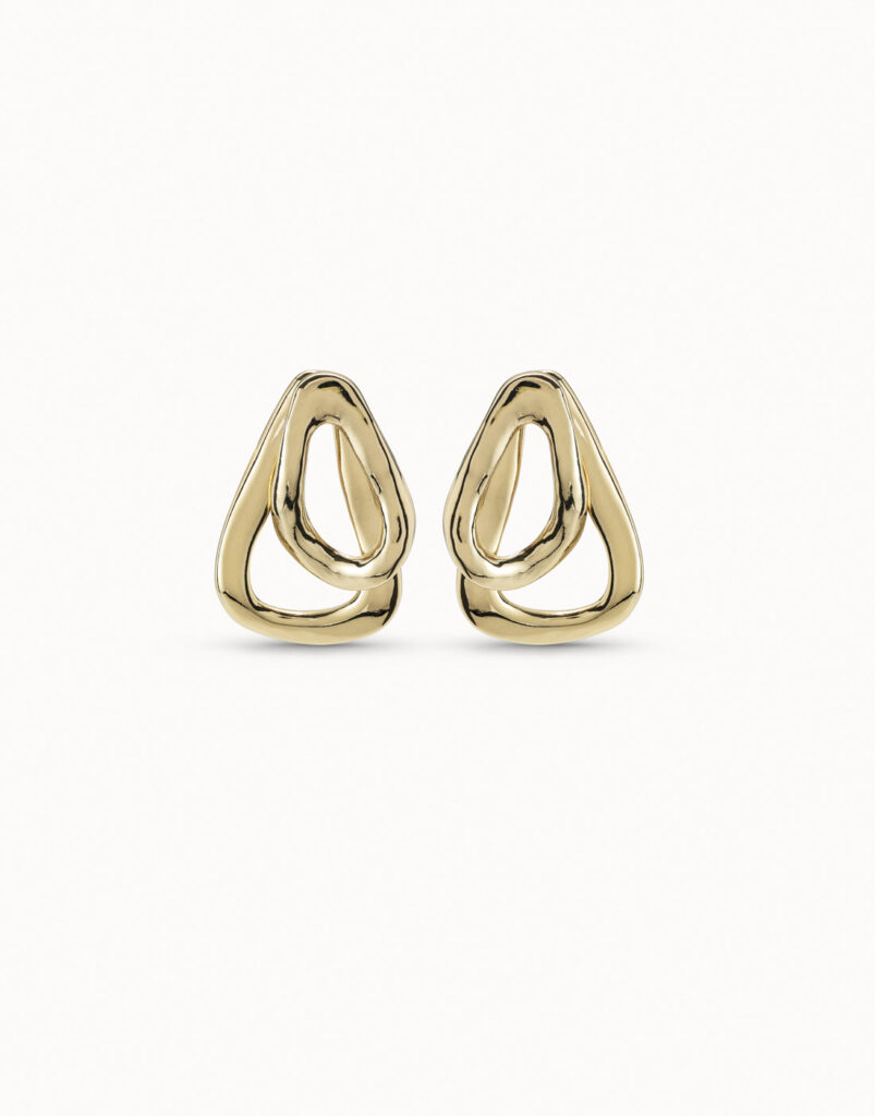 Joined Earring Connected Earring Gold – The Bronze Lady