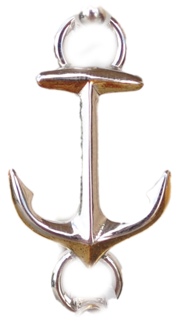 Sterling silver and 18kt gold Anchor Topper by kovel