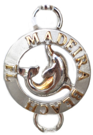 Sterling silver and 18kt gold Madeira Beach dolphin Topper by kovel