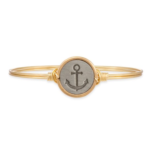 Stay Anchored Bangle Bracelet by luca and danni