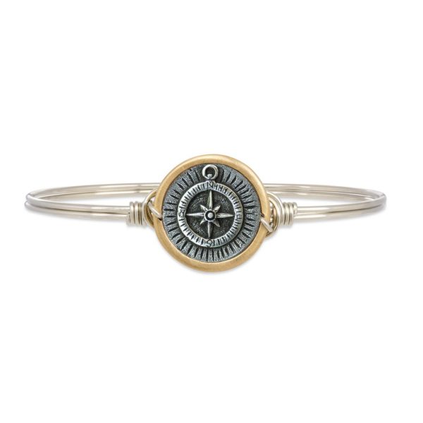 Compass Bangle Bracelet handmade in the USA by luca + danni
