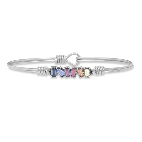 Mini Hudson Bangle Bracelet in Light Ombre by luca and danni
