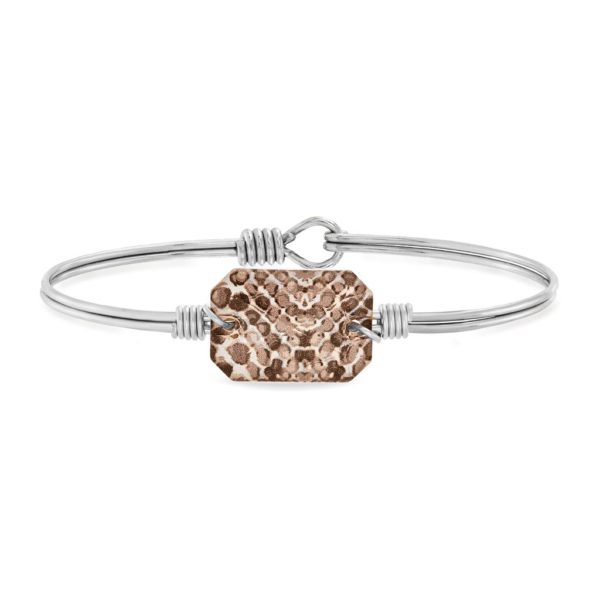 Dylan Bangle Bracelet in Snakeskin