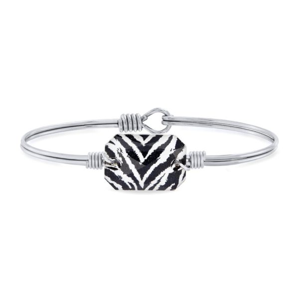 Dylan Bangle Bracelet in Zebra