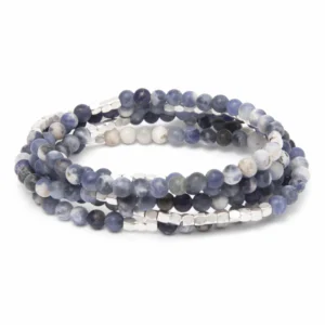 Stone Wrap: Sodalite/ Silver - Stone of Intuition