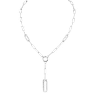 Diamante - Circle with Y Link Necklace