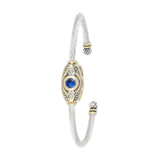 Celebration Petite Pavé - Heart Wire Cuff Bracelet