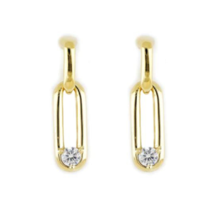 Diamante - Large Two Link CZ Stud Earrings John Medeiros