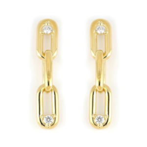 Diamante - Three Link 2 Studs CZ Earrings John Medeiros