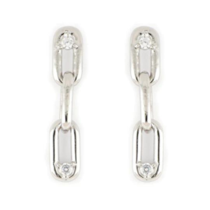 Diamante - Three Link 2 Studs CZ Earrings John Medeiros