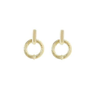 Cordão Circle Door knocker Post Earring John medeiros