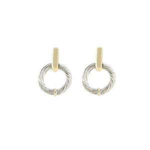 Cordão Circle Door knocker Post Earring John medeiros
