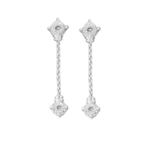 Diamante Cluster 104 - 1" Dangle Post Earrings