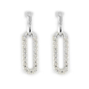 Diamante - Large Link Pavé Post Earrings John Medeiros