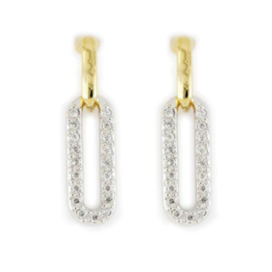 Diamante - Large Link Pavé Post Earrings John Medeiros