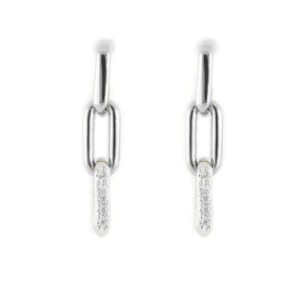 Diamante - Three Link Pavé Earrings by John Medeiros Jewelry Collections