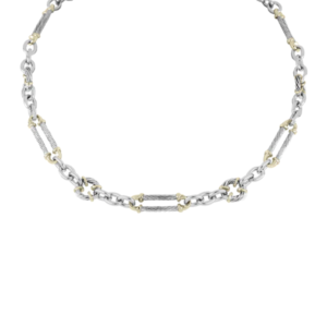 Cordão Large Oval & Circle Necklace Two Tone John Medeiros