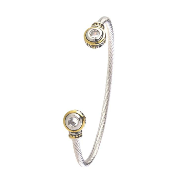 two tone Wire Cuff 5mm by john medeiros